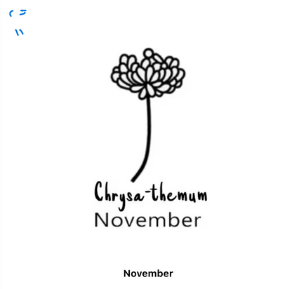 Birth Flower Necklace