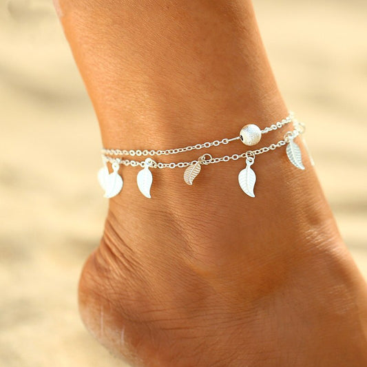 Bead chains anklets
