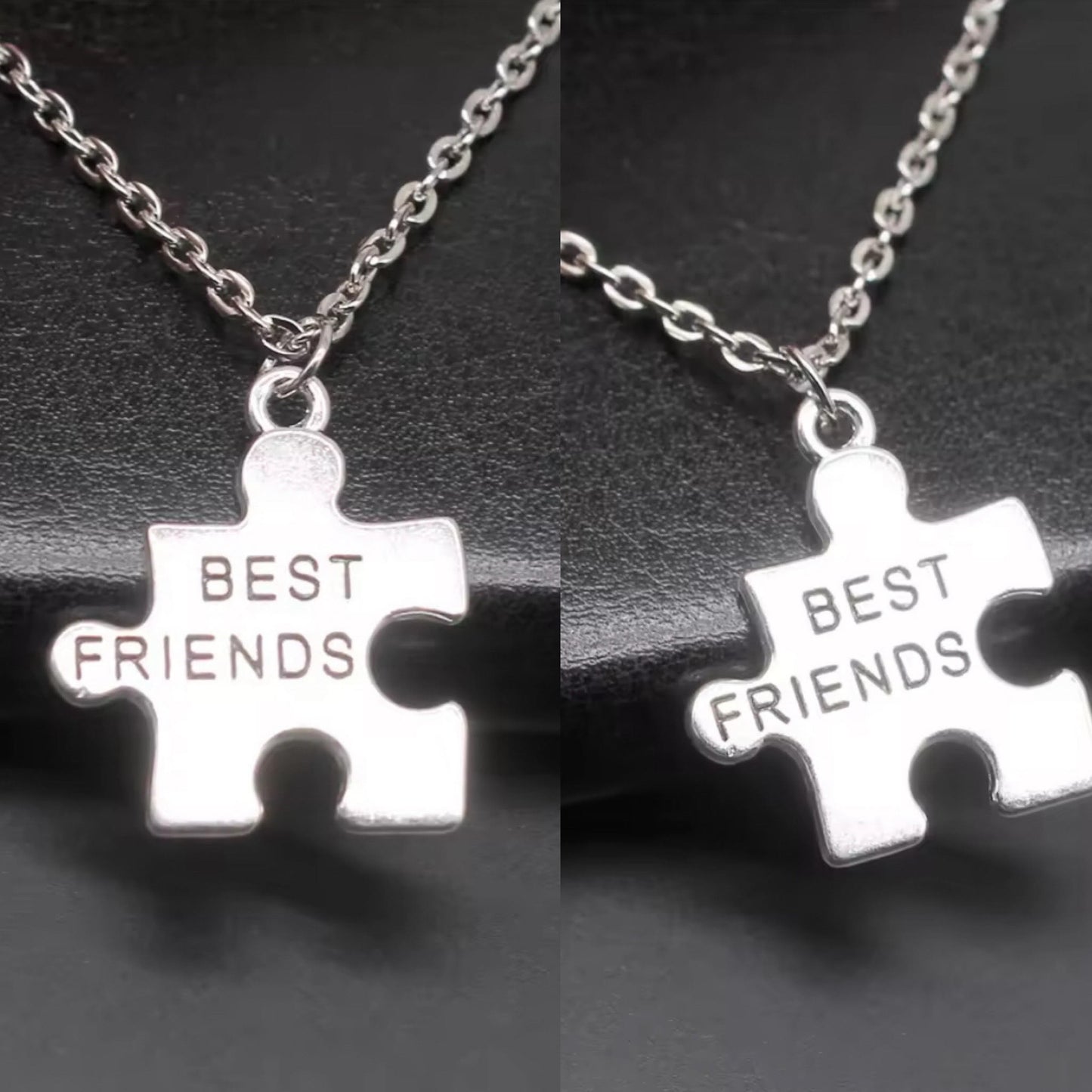 best friends puzzle  2 necklace