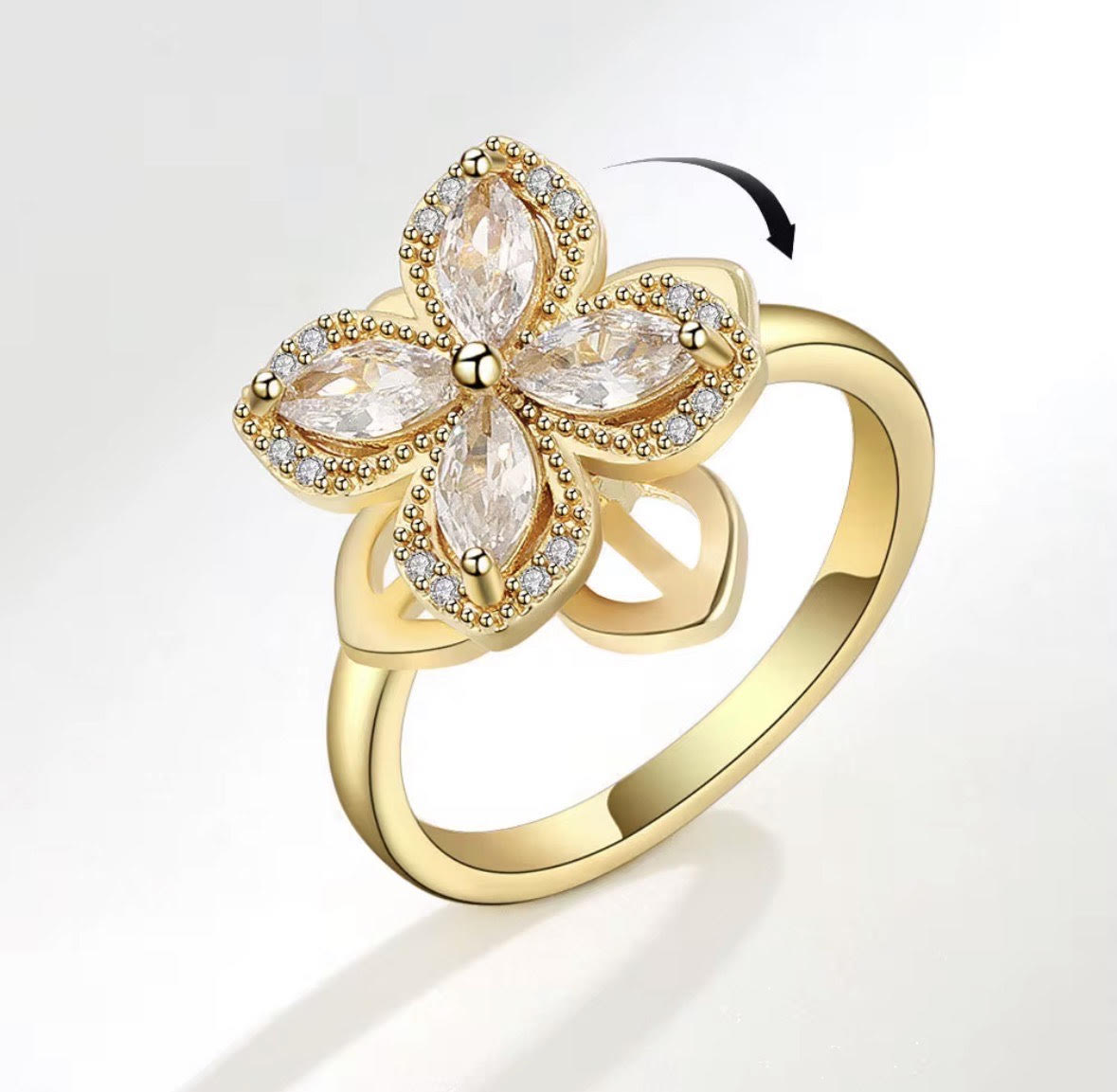 Rotation ring flower ( resizable)